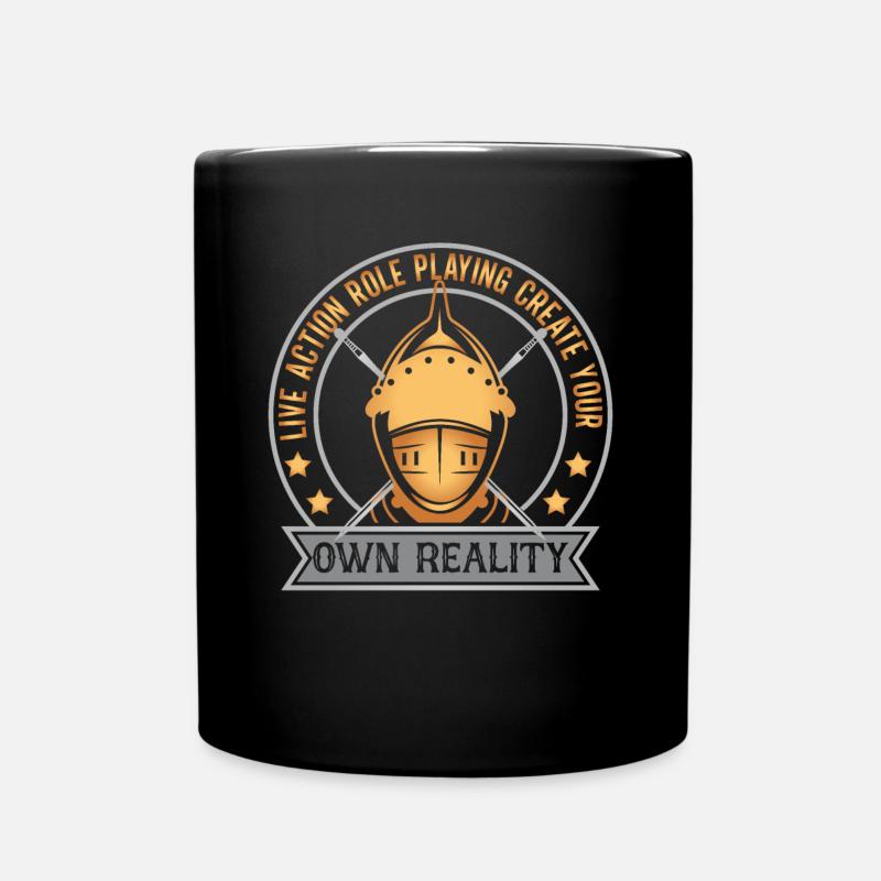 Live Action Rollenspiel Larp Larper Fantasy - Tasse einfarbig - Schwarz