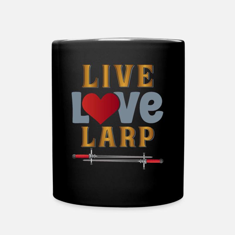 Larp Larper Larping Live Action Rollenspiel - Tasse einfarbig - Schwarz