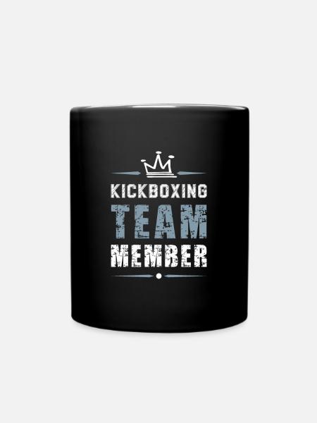 Kickboxing Team - Tasse einfarbig - Schwarz
