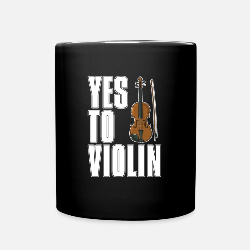 Violon Violon Drôle - Mug uni - noir