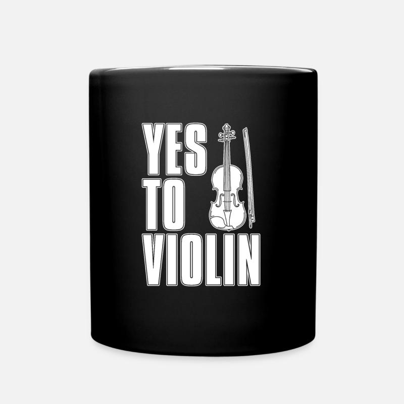 Violon Violon Drôle - Mug uni - noir