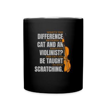 Violin Violin Funny - Full Colour Mug - black - Front
