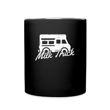Cow Milk Milk Wagon - Full Colour Mug - black - Front