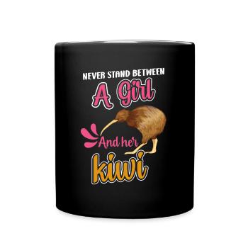 Culture néo-zélandaise Kiwi Oiseau Drapeau de Nouvelle-Zélande - Mug uni - noir - Devant