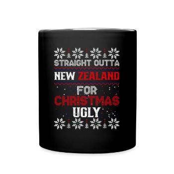 Culture néo-zélandaise Kiwi Oiseau Drapeau de Nouvelle-Zélande - Mug uni - noir - Devant