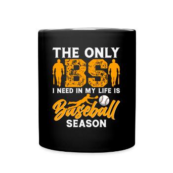 Baseball Spieler Baseball Spielerin Baseball Team - Tasse einfarbig - Schwarz - Vorne