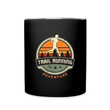 Trail Running Aventure Retro Ultra Running Randonnée - Mug uni - noir - Devant