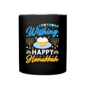 Hanukkah - Full Colour Mug - black - Front