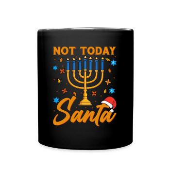 Chanukka Hanukka Dreidel Jüdisches Fest - Tasse einfarbig - Schwarz - Vorne