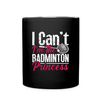 Badminton I Can't I'm The Shuttlecock Player Lover - Mug uni - noir - Devant