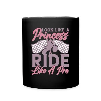 Motocross Filles Motocross Tout-terrain Dirt Bike - Mug uni - noir - Devant