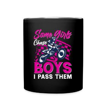 Motocross Filles Motocross Tout-terrain Dirt Bike - Mug uni - noir - Devant