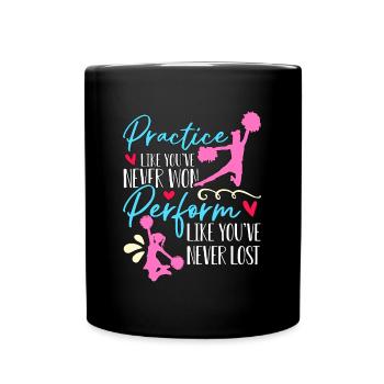 Pratique du cheerleading comme vous n’avez jamais applaudi - Mug uni - noir - Devant