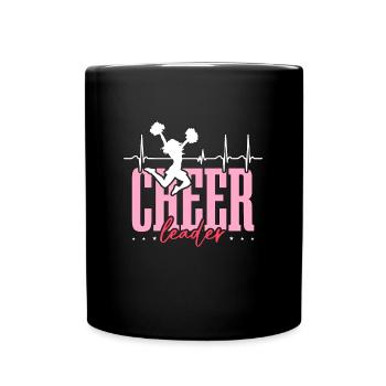 Cheerleading Cheerleader Cheer Squad Cheering - Full Colour Mug - black - Front