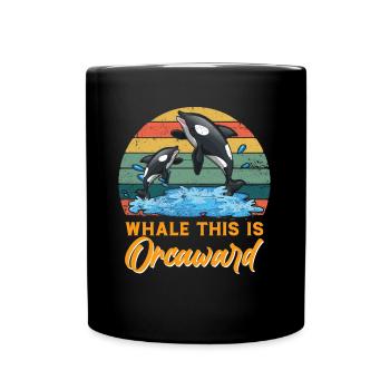 Orca Ocean Whale Orca Fan Sea Animal - Full Colour Mug - black - Front