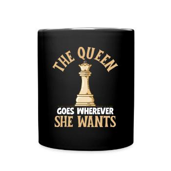 Chess Queen - Full Colour Mug - black - Front