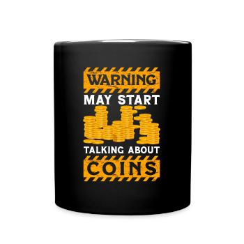 Collectionneur de pièces de monnaie Collectionneur de pièces Numismates - Mug uni - noir - Devant