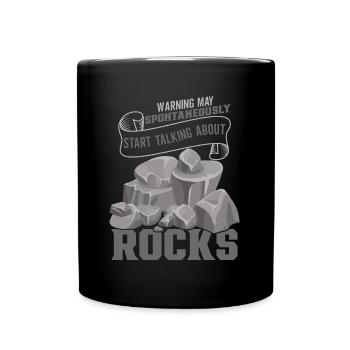 Geologie - Tasse einfarbig - Schwarz - Vorne