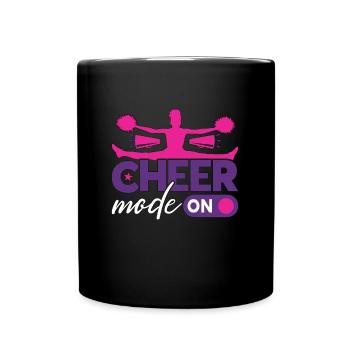 Cheerleading Cheer Mode On Loves Cheering Dancer - Full Colour Mug - black - Front