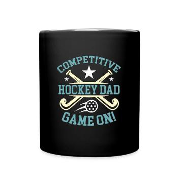 Field Hockey Competitive Hockey Dad Goalkeeper - Tasse einfarbig - Schwarz - Vorne