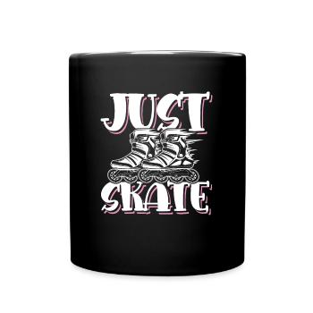 Patinage - Mug uni - noir - Devant