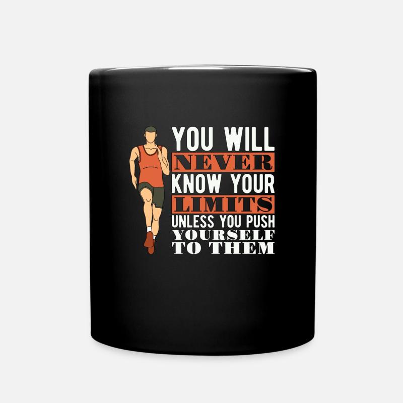 Track And Field You Will Never Know Loves Running - Tasse einfarbig - Schwarz