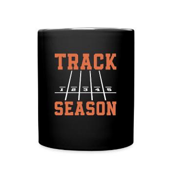 Track And Field Track Season Triathlon Training - Tasse einfarbig - Schwarz - Vorne