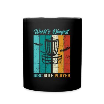 Frisbee Player Disc Golf Frisbee Competition - Full Colour Mug - black - Front