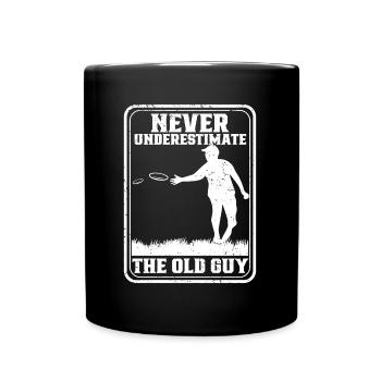 Frisbee Player - Full Colour Mug - black - Front