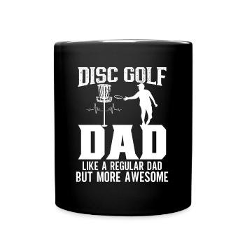 Frisbee Player Disc Golf Frisbee Competition - Full Colour Mug - black - Front