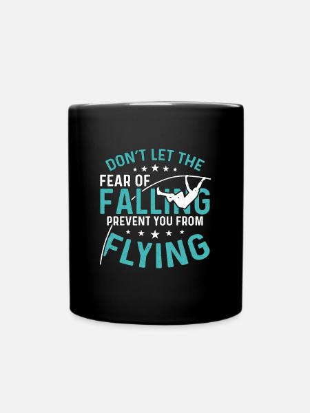Le saut à la perche ne laisse pas la peur de tomber l’athlétisme - Mug uni - noir