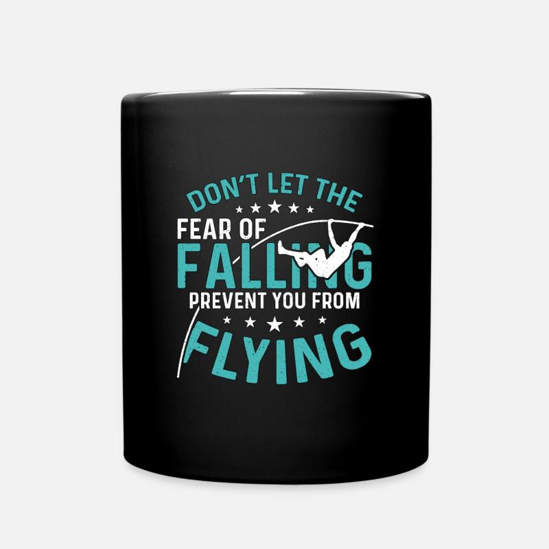 Le saut à la perche ne laisse pas la peur de tomber l’athlétisme - Mug uni - noir
