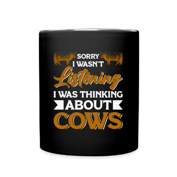 Scottish Highland cattle Highland Cattle - Full Colour Mug - black - Front