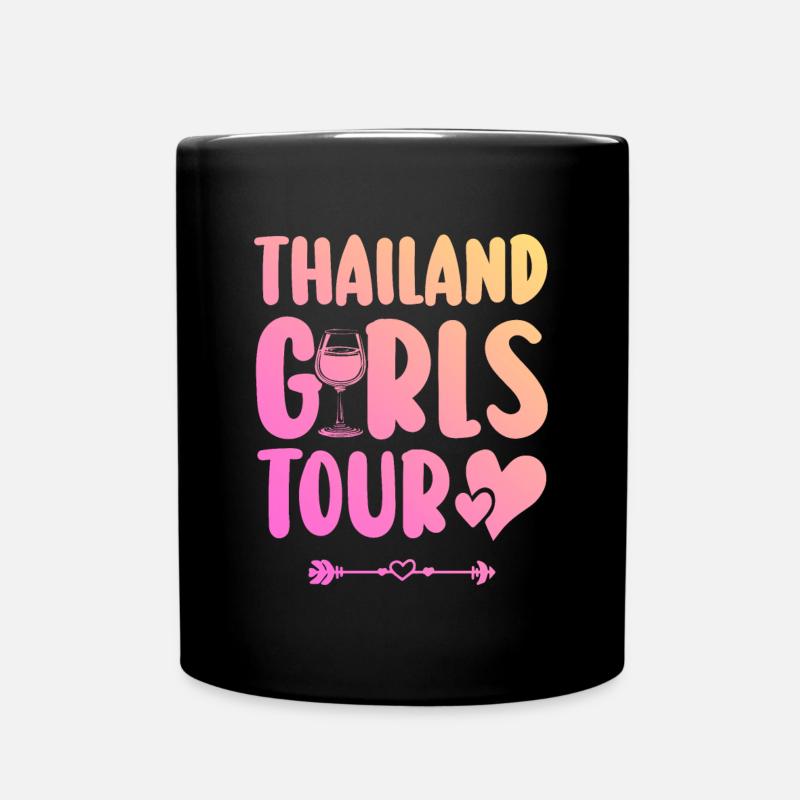 Thailand Party Team - Tasse einfarbig - Schwarz