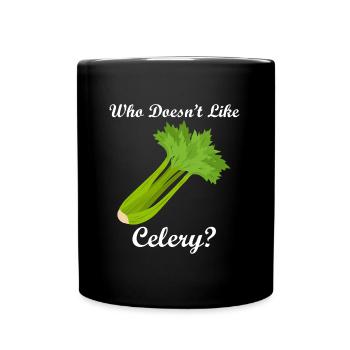 Healthy Food Vegetables Celery Eating - Full Colour Mug - black - Front