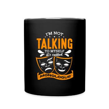 Théâtre musical Je ne me parle pas à moi-même Théâtre - Mug uni - noir - Devant