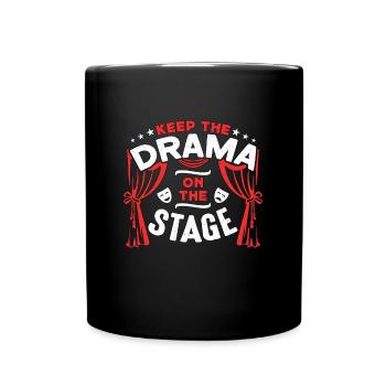 Théâtre musical Gardez le drame sur le Broadway - Mug uni - noir - Devant