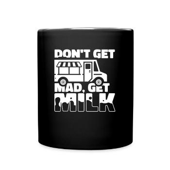 Camion de lait de vache - Mug uni - noir - Devant