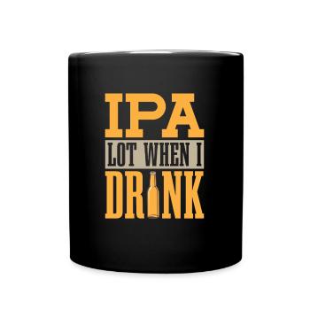 Bière artisanale Bière artisanale Bière drôle - Mug uni - noir - Devant