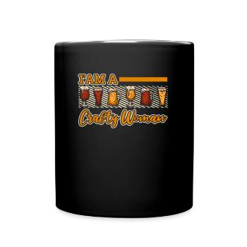 Bière artisanale Bière artisanale Femmes - Mug uni - noir - Devant
