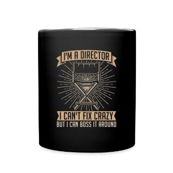 Film Director I'm A Director I Can't Video Editor - Full Colour Mug - black - Front