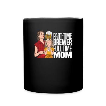 Bière artisanale Bière artisanale Noix de bière - Mug uni - noir - Devant