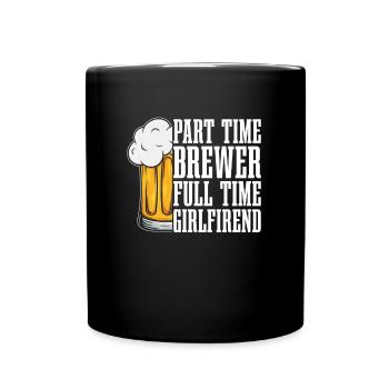 Bière artisanale Bière artisanale Bière Petite amie - Mug uni - noir - Devant