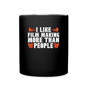 Cinéma J’aime faire plus de film Réalisateur de caméra - Mug uni - noir - Devant