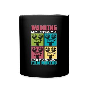 L’avertissement de cinéma peut démarrer au hasard Film Cinema - Mug uni - noir - Devant
