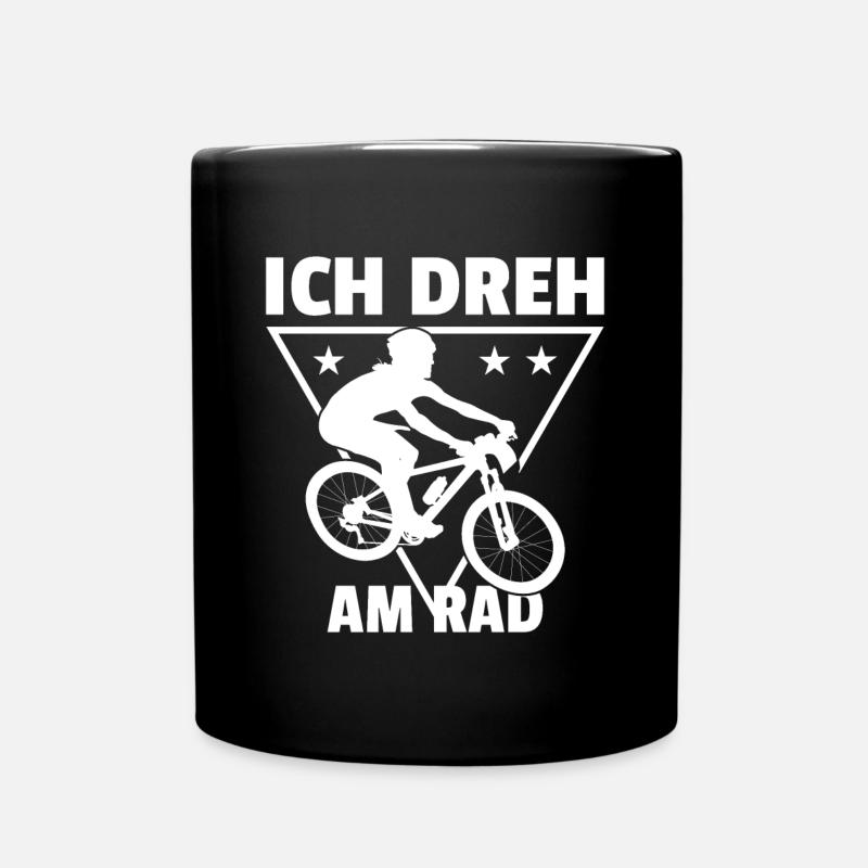 Radfahrer Mountainbike Fahrrad - Tasse einfarbig - Schwarz