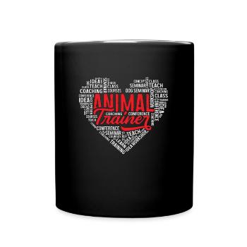 Dresseur d’animaux Vétérinaire cardiaque Dresseurs d’animaux - Mug uni - noir - Devant