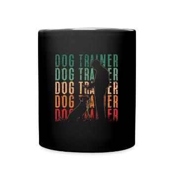 Animal Trainer Dog Trainer Retro Zookeeper Pet - Full Colour Mug - black - Front
