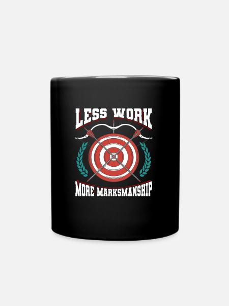 Tir à l’arc Tir à l’arc Archer Target - Mug uni - noir