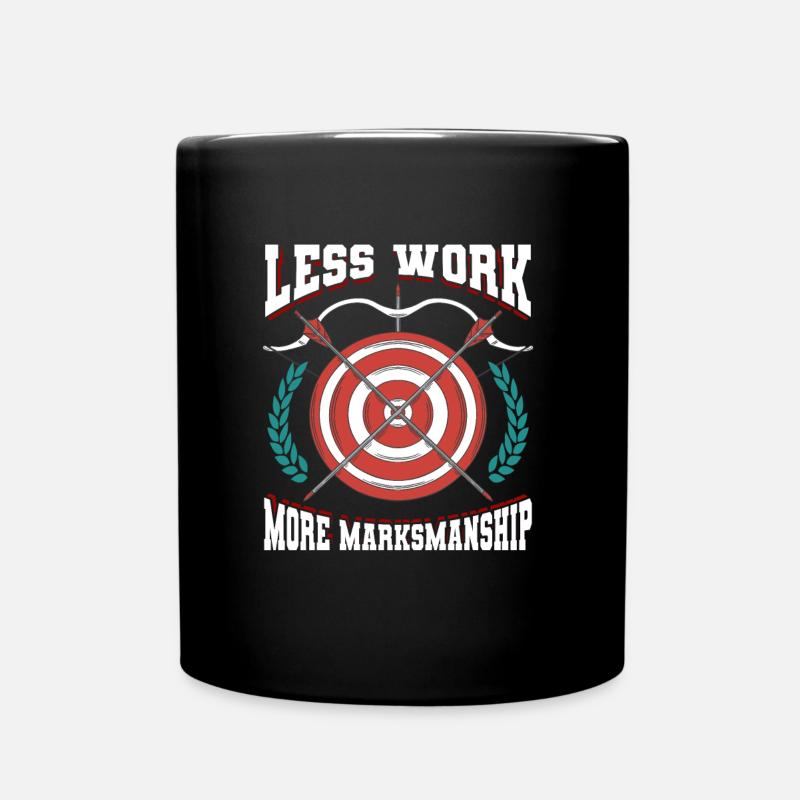 Tir à l’arc Tir à l’arc Archer Target - Mug uni - noir